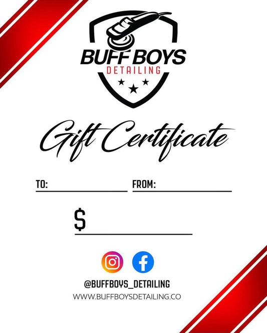 Buff Boy's Gift Certificate